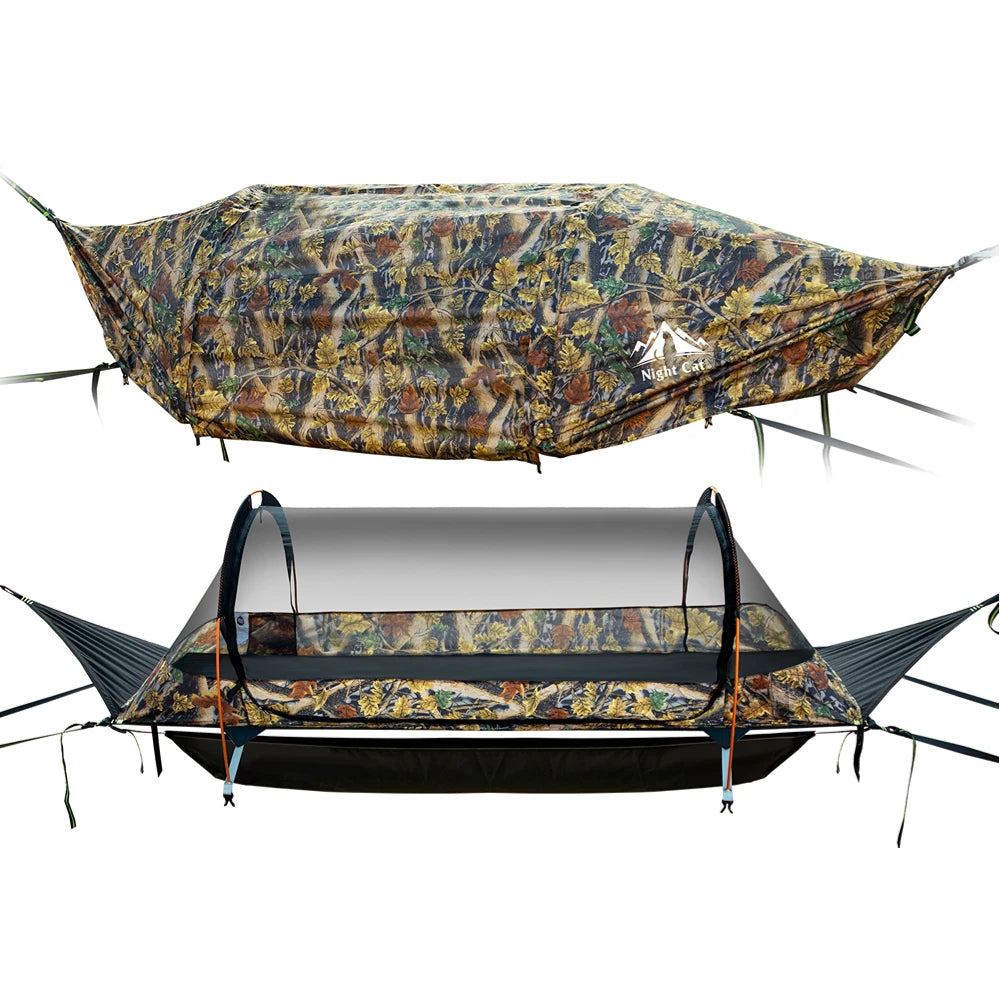 Night Cat Flat Lay Hammock Tent WildPeak