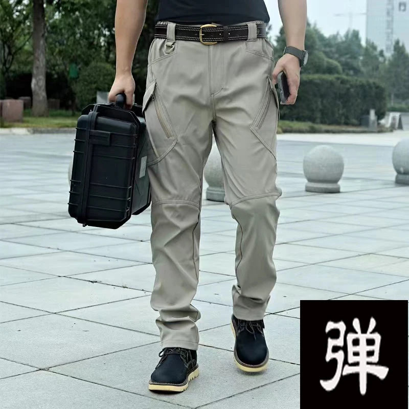 Men's Spring Autumn City Cargo Elastic Pants Trekking Hiking WildPeak