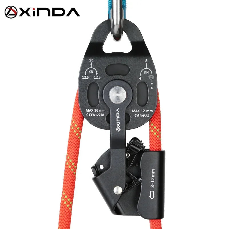 XINDA Quality Professional Lift Weight Pulley Device Rescue Survive Gear outdoor rock climb high altitude Heavy transport WildPeak