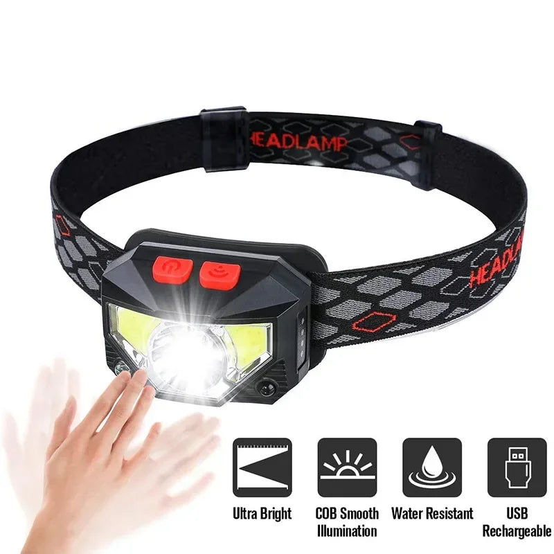6 Modes Motion Sensor LED Headlamp