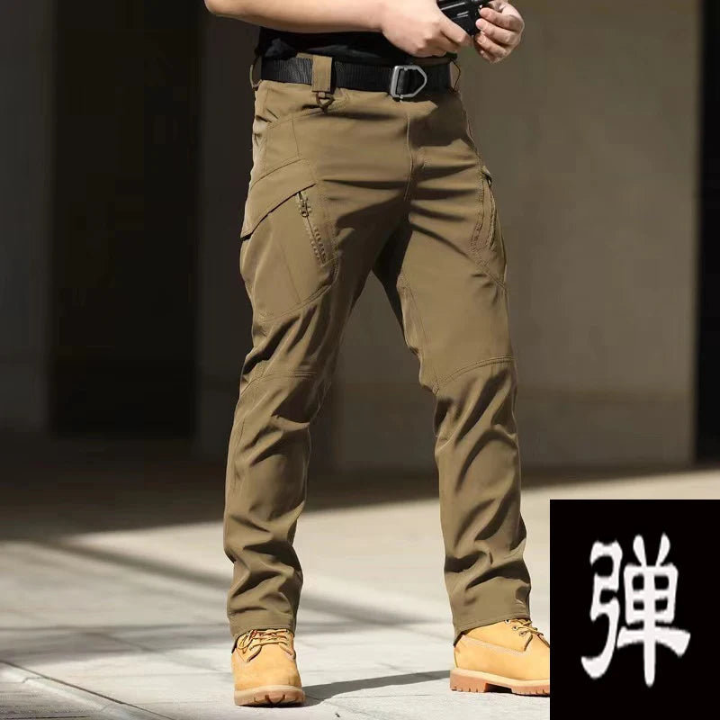 Men's Spring Autumn City Cargo Elastic Pants Trekking Hiking WildPeak