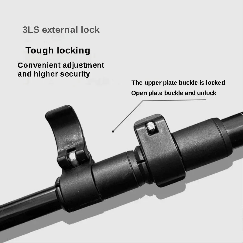 2PCS Trekking Poles Walking Sticks Alpenstock Telescopic