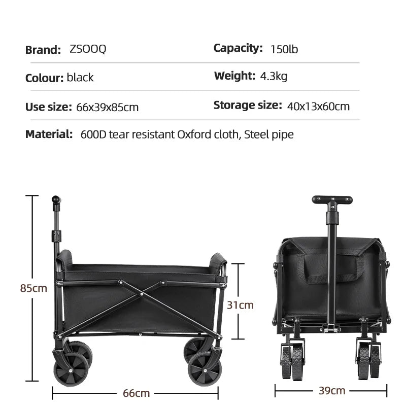 Foldable Outdoor Camping Cart