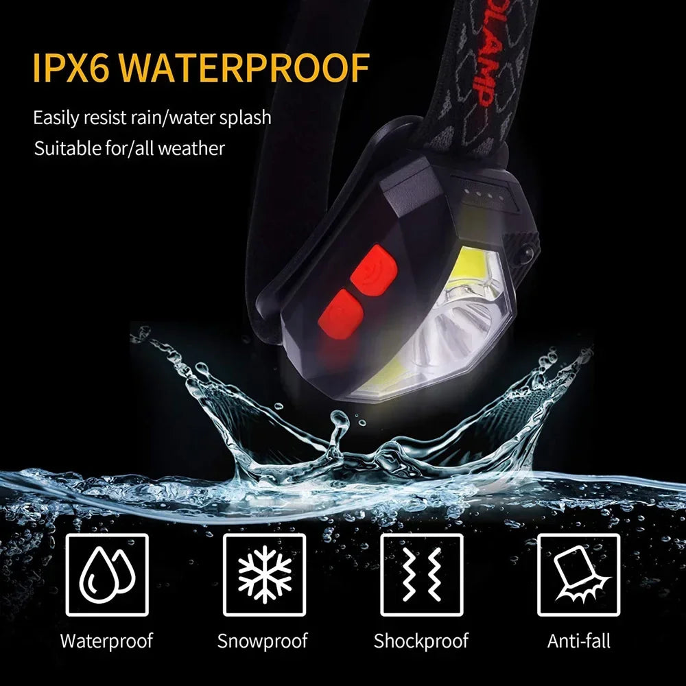 6 Modes Motion Sensor LED Headlamp
