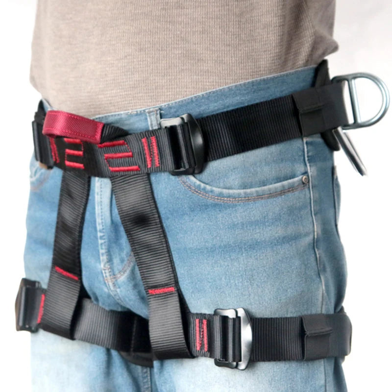 Camping Safety Belt 25KN Outdoor Rock Climbing Outdoor Expand Training Half Body Harness Protective Supplies Survival Equipment WildPeak