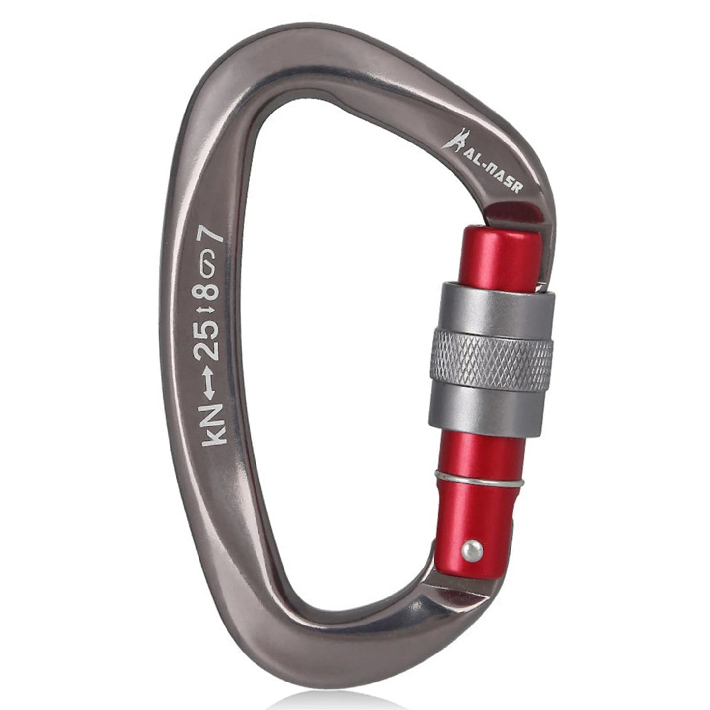 25KN D-shape Carabiner Screw Locking WildPeak
