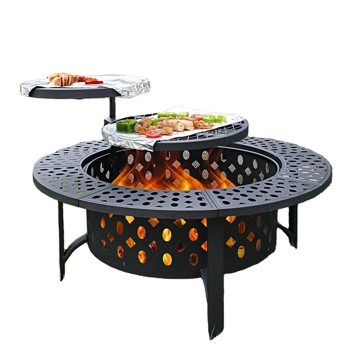 Adjustable Metal Hollow Fire Pit WildPeak