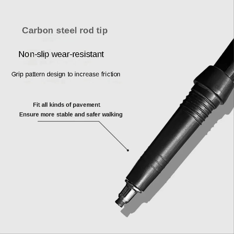 2PCS Trekking Poles Walking Sticks Alpenstock Telescopic