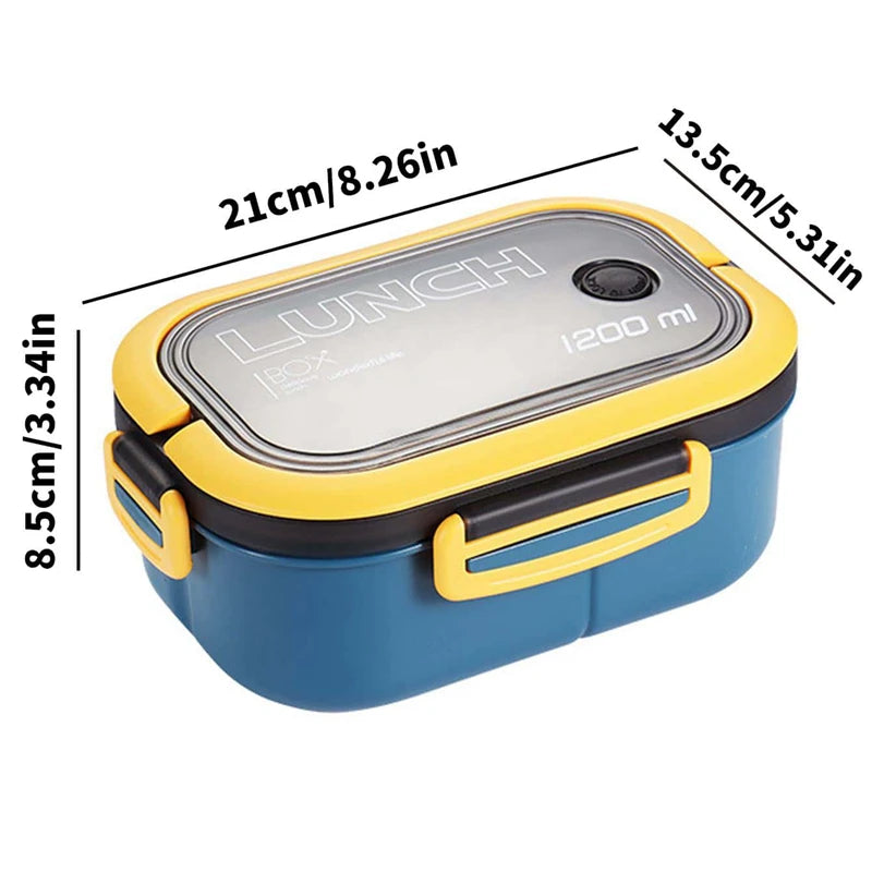 2 Layer Bento Lunch Box With Spoon Fork WildPeak
