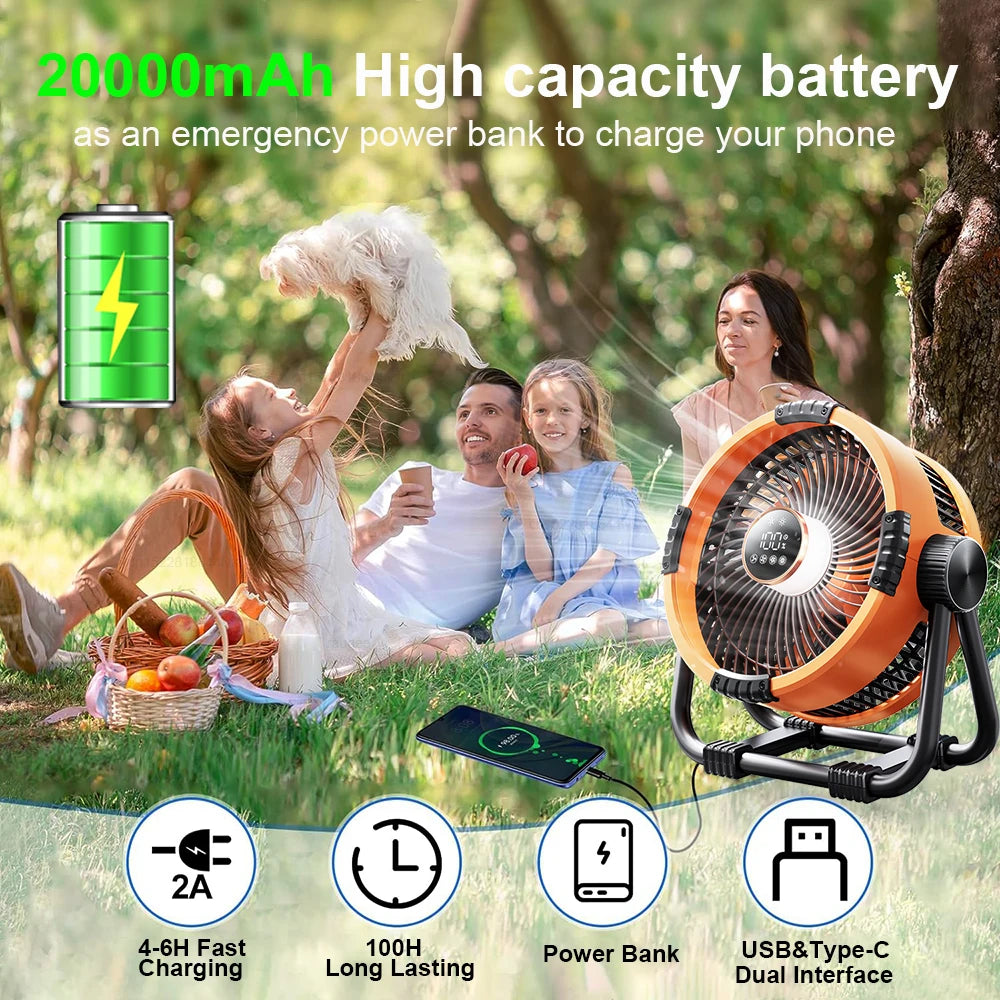 Camping Fan 20000mAh WildPeak