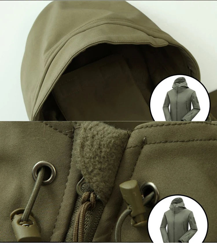 Men's Winter Autumn Softshell Fleece Jackets WildPeak