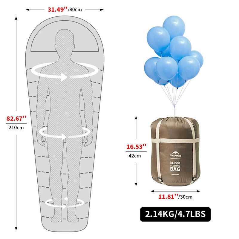 Naturehike Sleeping Bag MJ600 -12℃