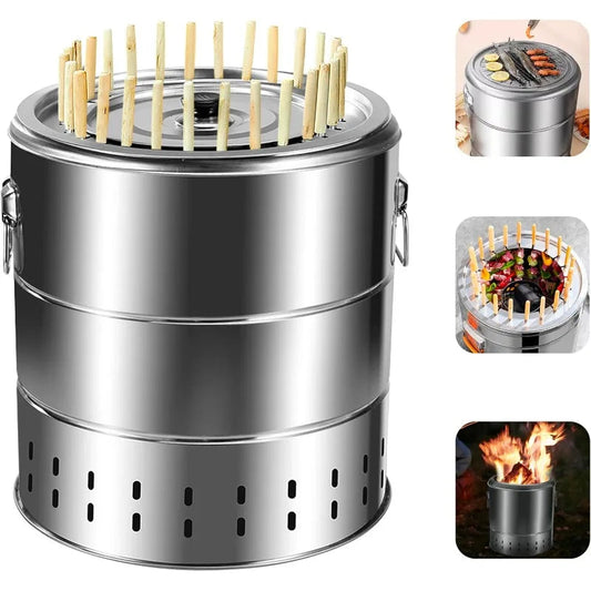 Charcoal Grill Smokeless Grill Cooking WildPeak
