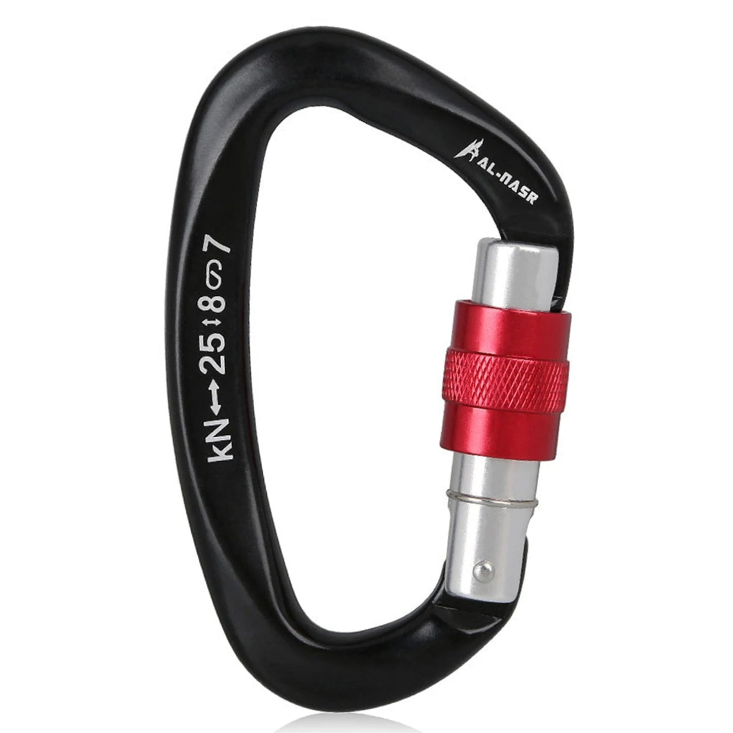 25KN D-shape Carabiner Screw Locking WildPeak