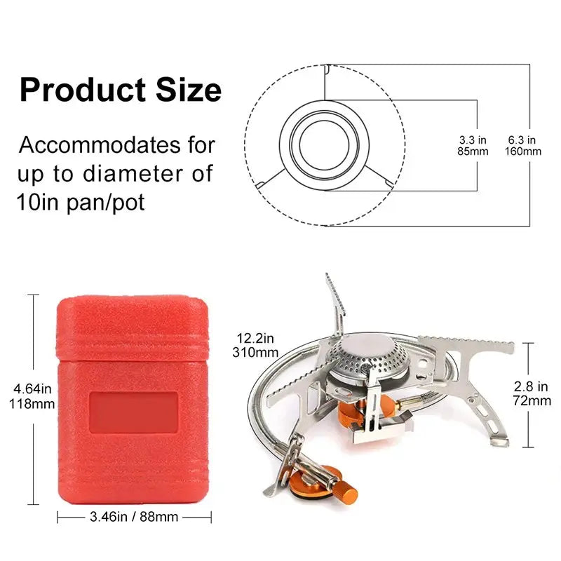 Camping Gas Stove Portable WildPeak