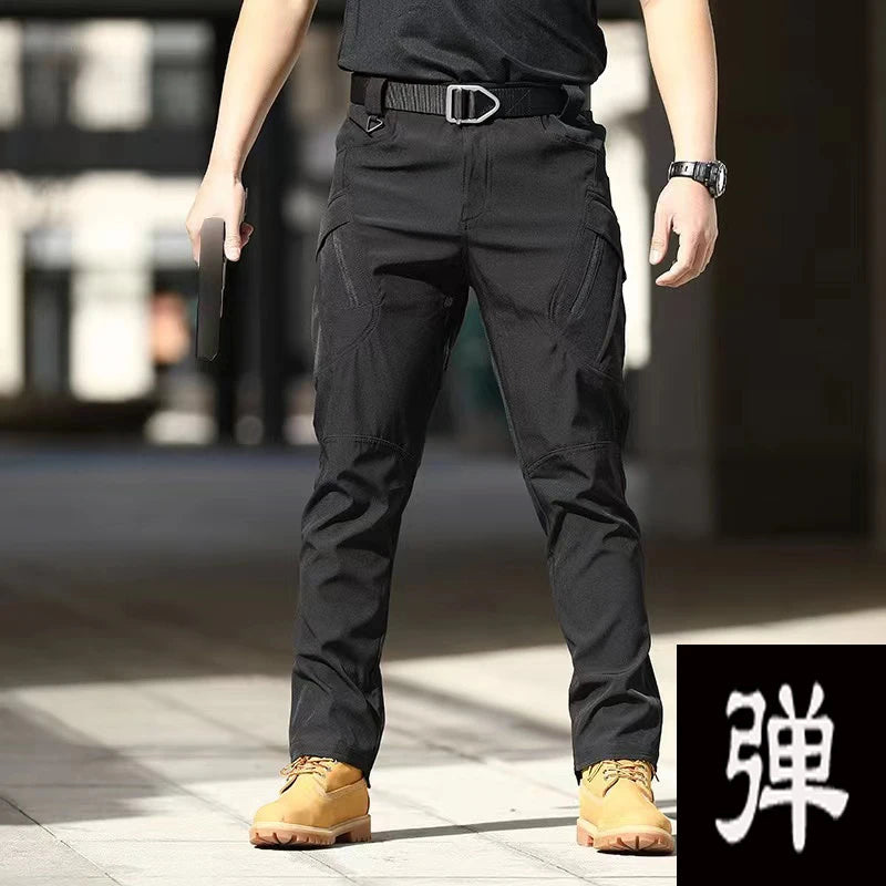 Men's Spring Autumn City Cargo Elastic Pants Trekking Hiking WildPeak