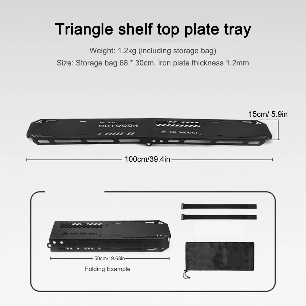 Foldable Camping Tripod Top Plate WildPeak