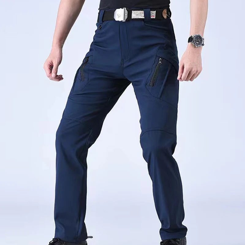 Men's Spring Autumn City Cargo Elastic Pants Trekking Hiking WildPeak