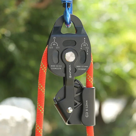 XINDA Quality Professional Lift Weight Pulley Device Rescue Survive Gear outdoor rock climb high altitude Heavy transport WildPeak