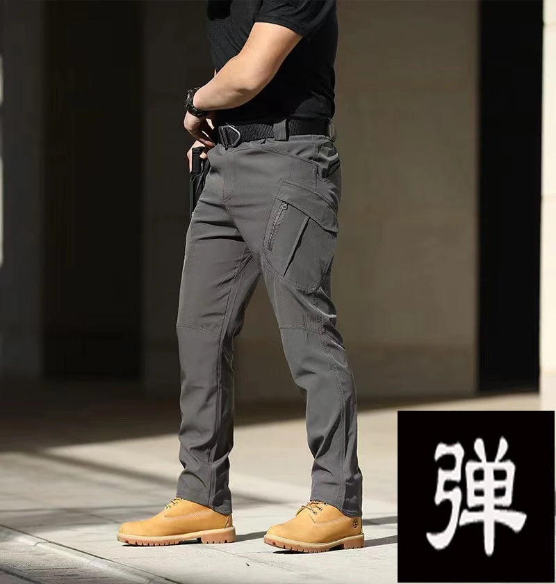Men's Spring Autumn City Cargo Elastic Pants Trekking Hiking WildPeak