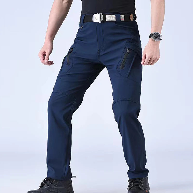 Men's Spring Autumn City Cargo Elastic Pants Trekking Hiking WildPeak