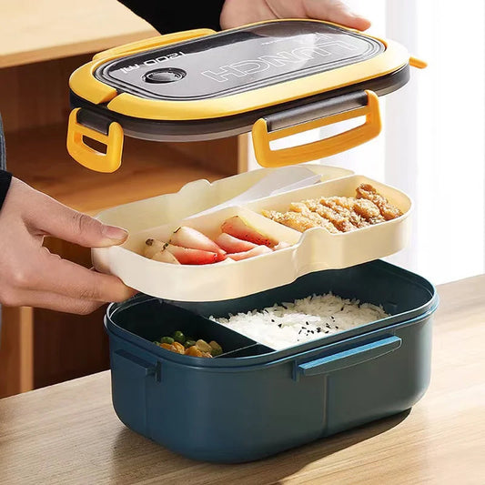 2 Layer Bento Lunch Box With Spoon Fork WildPeak