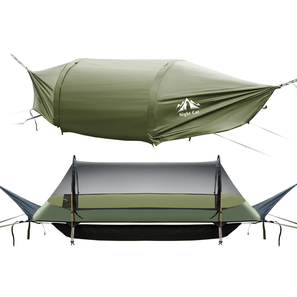 Night Cat Flat Lay Hammock Tent WildPeak