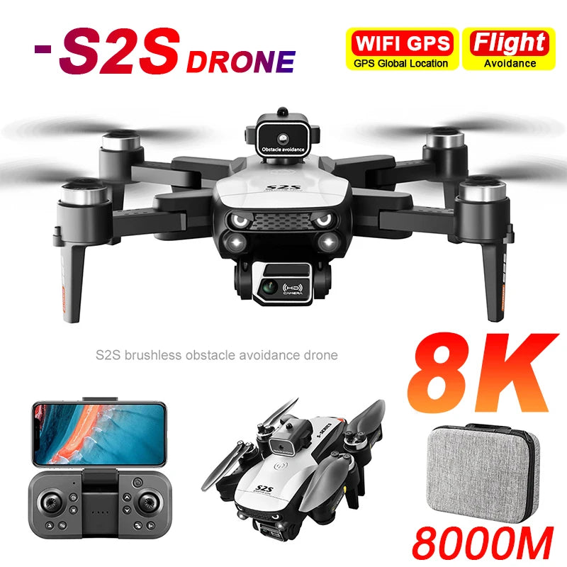 S2S Mini Drone 8K HD Camera Obstacle Avoidance WildPeak