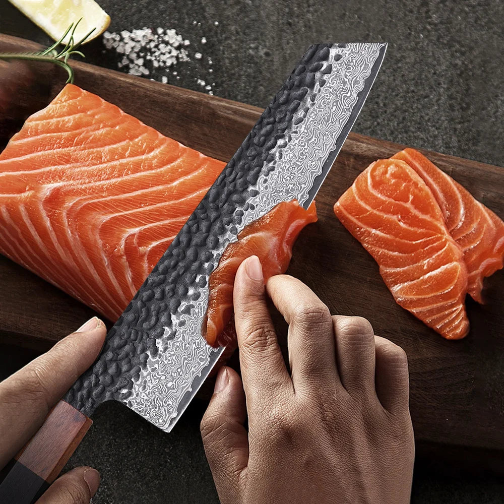 Japanese Kiritsuke Damascus WildPeak