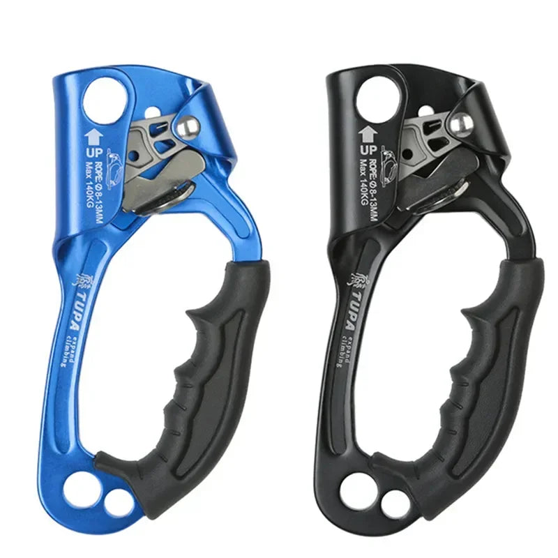 Professional Outdoor Rock Climbing SRT Hand Ascender Device Mountaineer Handle Ascender Left and Right Hand Climbing Rope Tools WildPeak