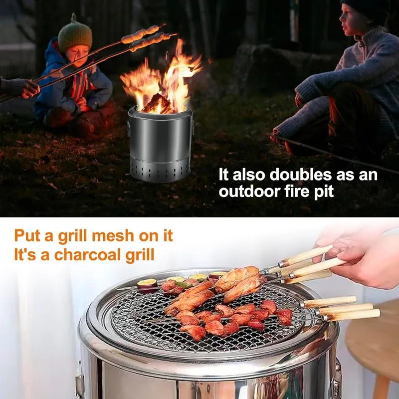 Charcoal Grill Smokeless Grill Cooking WildPeak