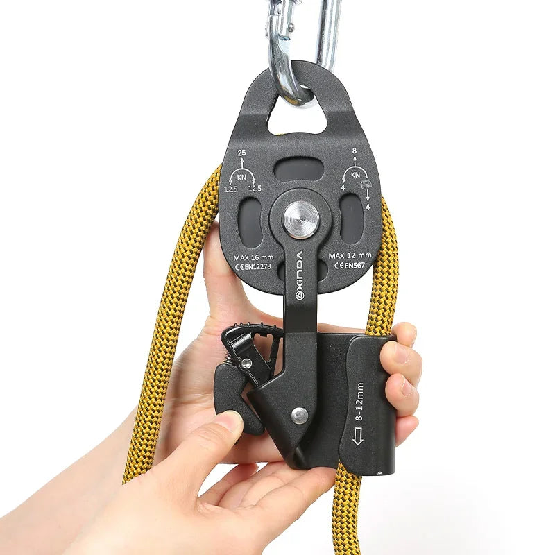 XINDA Quality Professional Lift Weight Pulley Device Rescue Survive Gear outdoor rock climb high altitude Heavy transport WildPeak