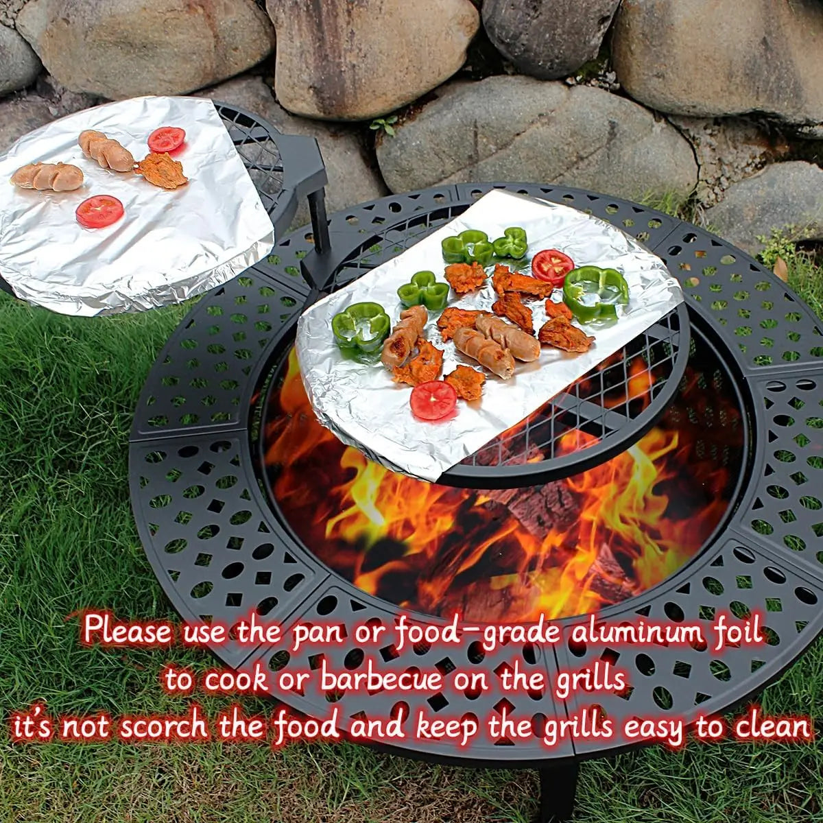 Adjustable Metal Hollow Fire Pit WildPeak