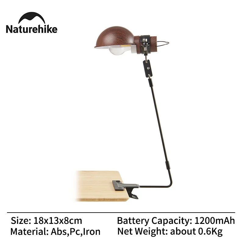 Naturehike Camping Table Lamp 360 Degree Adjustable Waterproof
