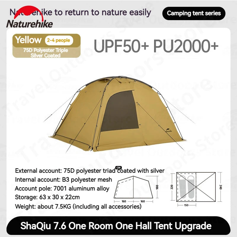 Naturehike Ultralight Tent With Chimney Screen WildPeak