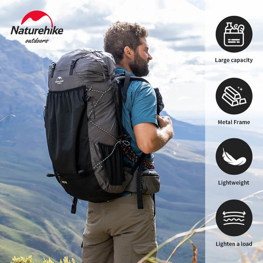 Naturehike Hiking Backpack Outdoor Sports Bag 40/60+5L