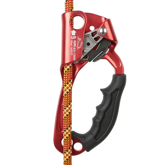 Professional Outdoor Rock Climbing SRT Hand Ascender Device Mountaineer Handle Ascender Left and Right Hand Climbing Rope Tools WildPeak