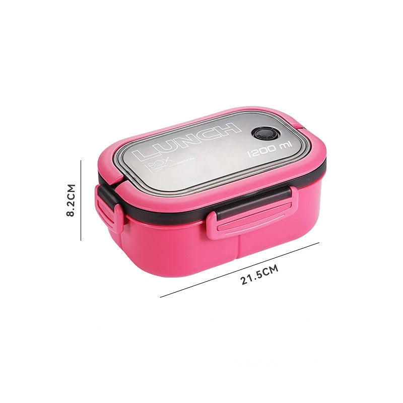 2 Layer Bento Lunch Box With Spoon Fork WildPeak