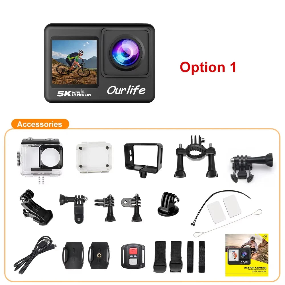 Ourlife 5K Action Camera 4K60FPS WildPeak