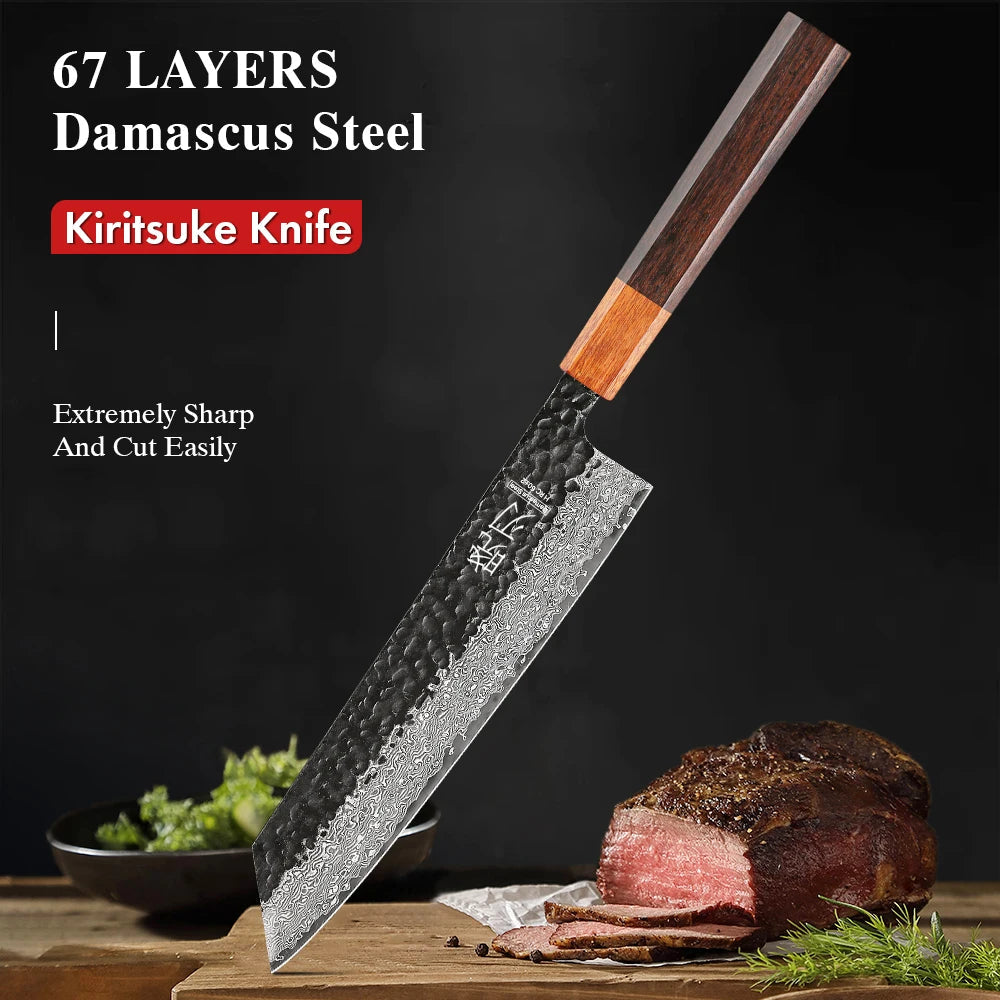 Japanese Kiritsuke Damascus WildPeak