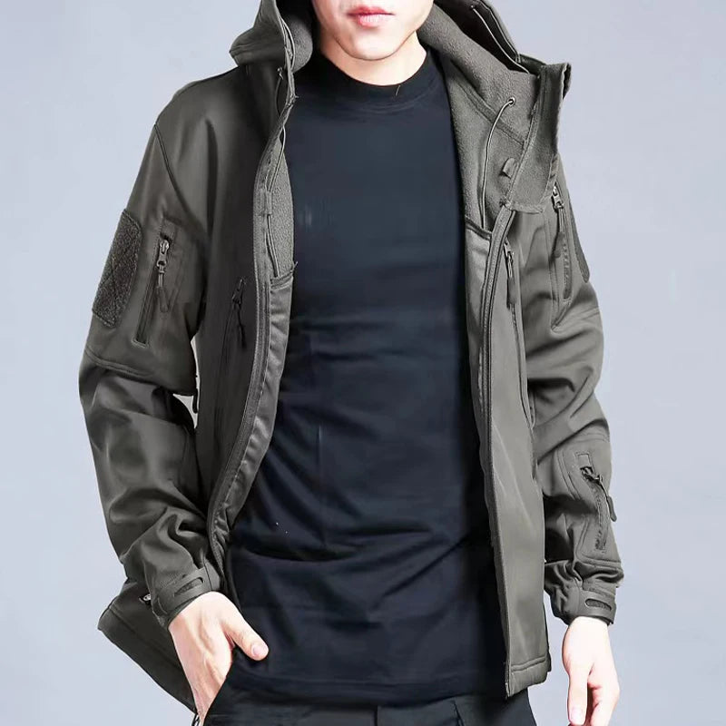 Men's Winter Autumn Softshell Fleece Jackets WildPeak