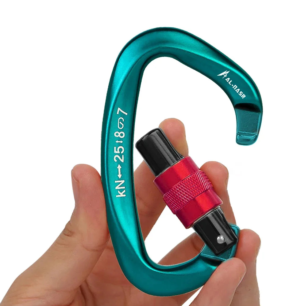 25KN D-shape Carabiner Screw Locking WildPeak