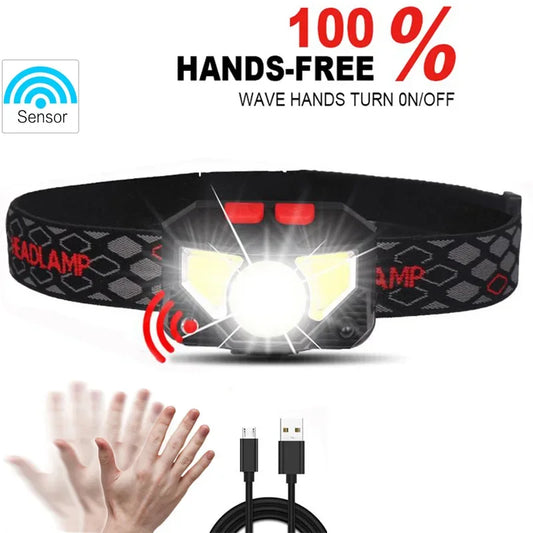 6 Modes Motion Sensor LED Headlamp