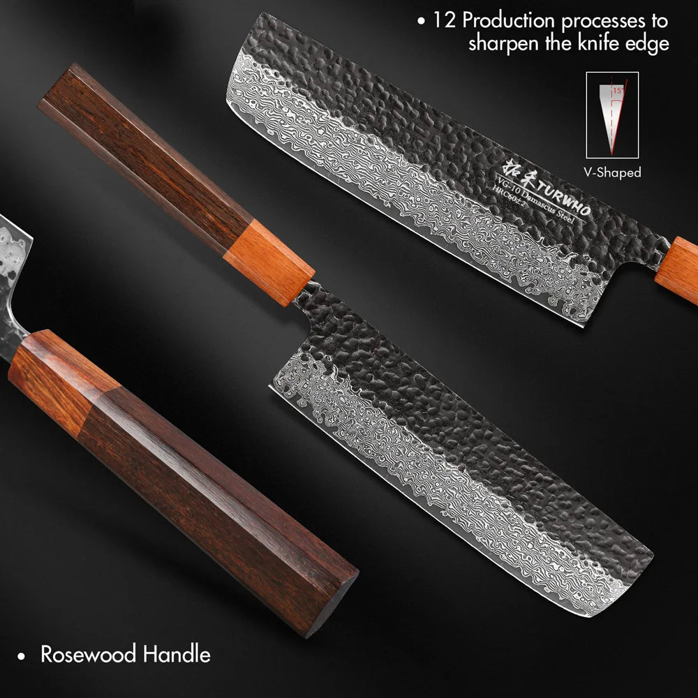 Nakiri Japanese Damascus WildPeak