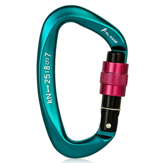 25KN D-shape Carabiner Screw Locking WildPeak
