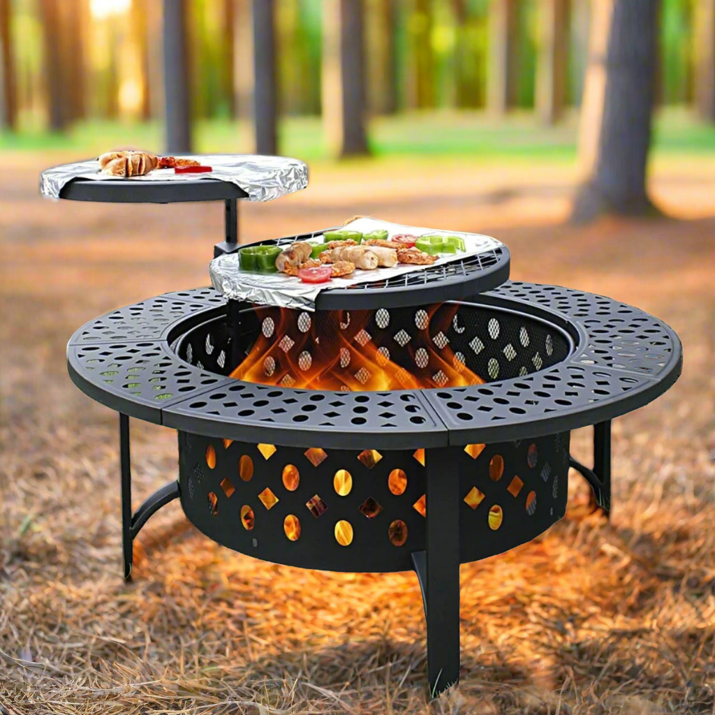 Adjustable Metal Hollow Fire Pit WildPeak