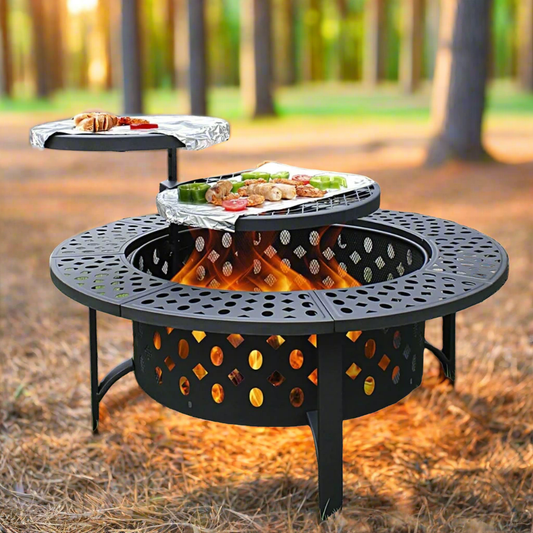 Adjustable Metal Hollow Fire Pit WildPeak